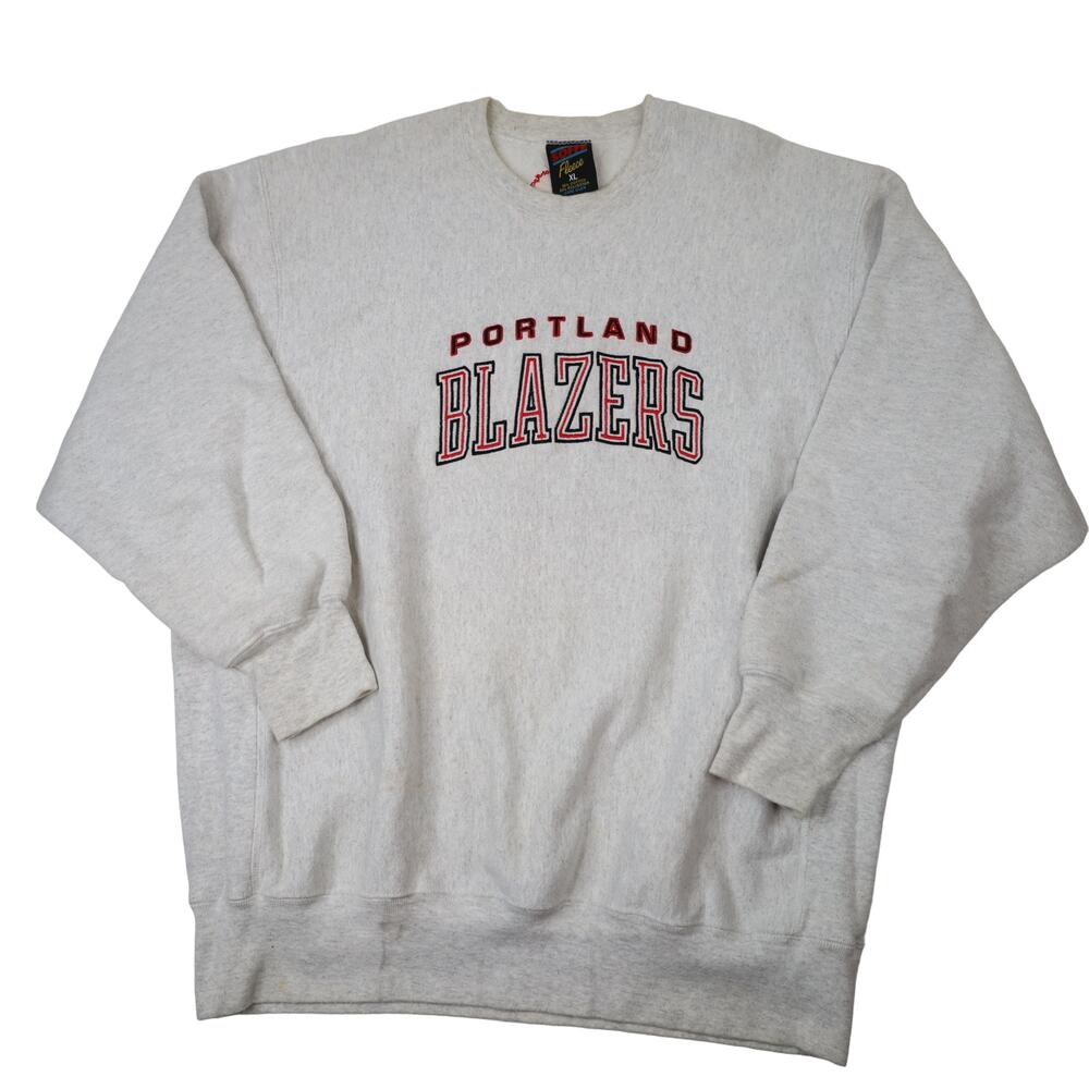 Vintage Portland Blazers Embroidered Spellout Sweatshirt